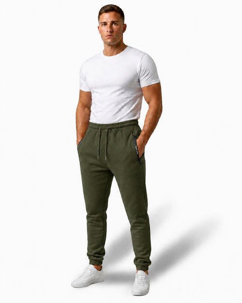 Jogger Cierre Engomado Verde Militar - vista 2