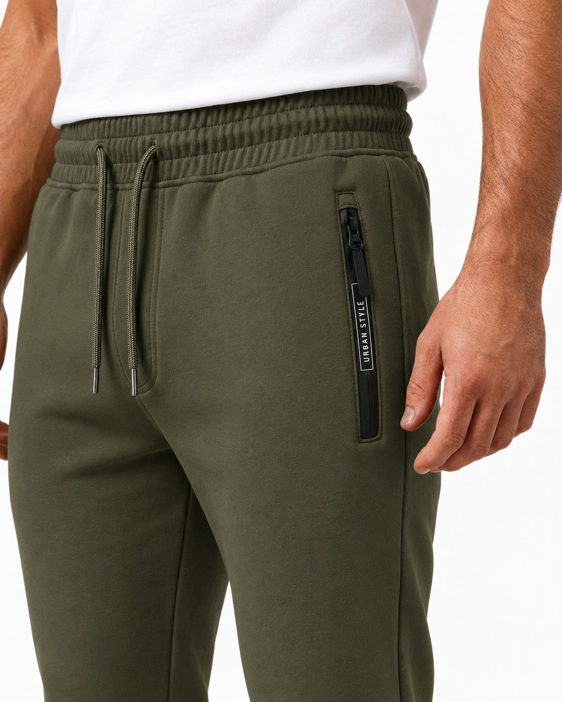 Jogger Cierre Engomado Verde Militar - vista 5